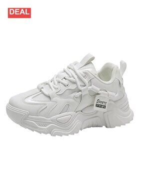 Mesh Platform Walking Sneakers Lightweight Nonslip Athletic Shoes
